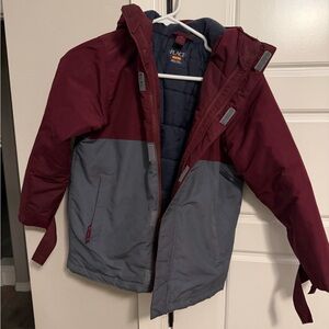 Children’s Place M 7/8 Maroon and Charcoal Jacket